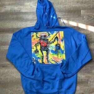 Champion Eco Pil Fatra Men's M Graphic Pullover Hoodie Blue K2